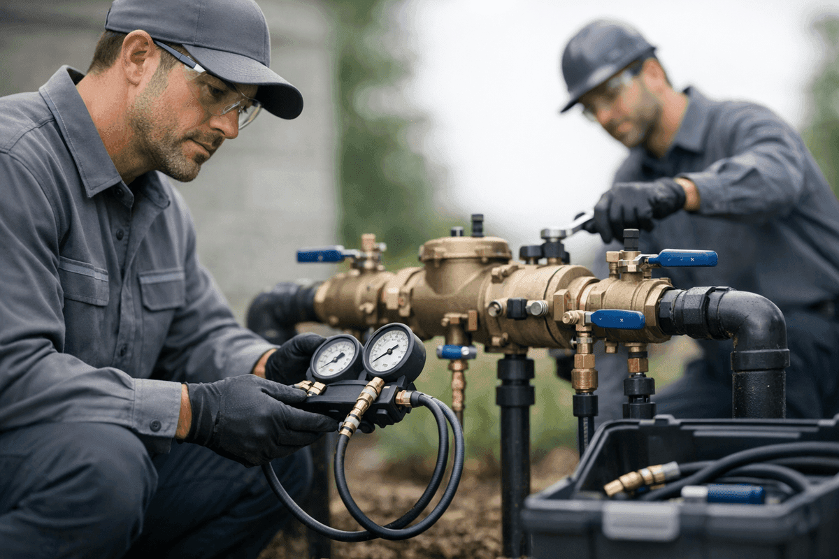 Backflow Prevention service by Splash Plumbing