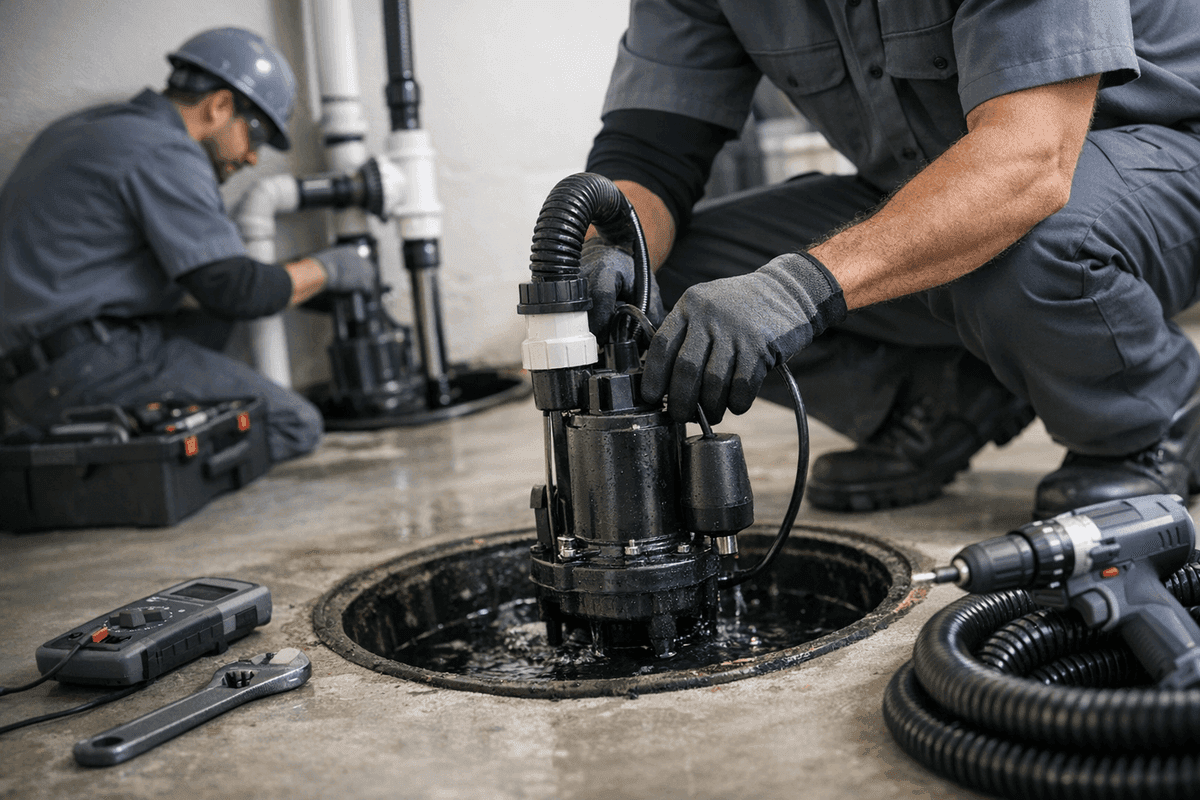 Sump Pump Repair service by Splash Plumbing