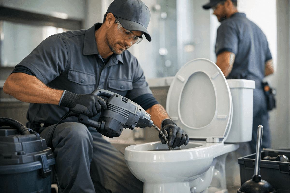 Unclogging Toilets service by Splash Plumbing
